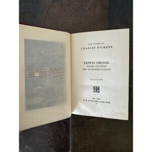 The Works Of Charles Dickens By Edwin Drood (Vintage Hardcover Book 1930)